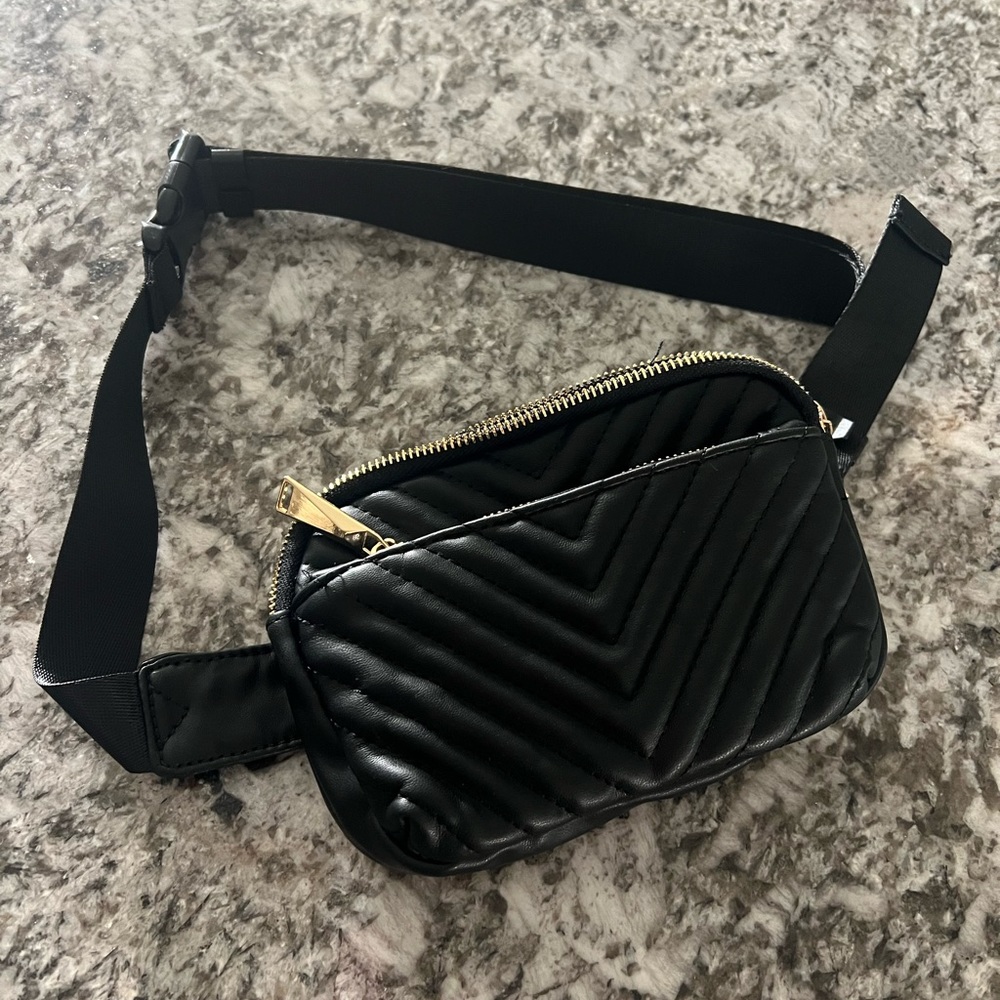 Black & Gold belt bag